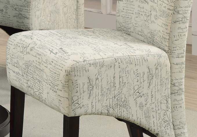 DINING CHAIR - 2PCS / 40"H / VINTAGE FRENCH FABRIC - Image 3