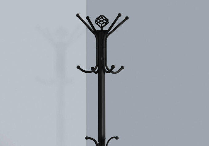 COAT RACK - 70"H / BLACK METAL - Image 3