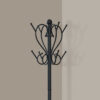 COAT RACK - 71"H / BLACK METAL WITH AN UMBRELLA HOLDER - Image 3