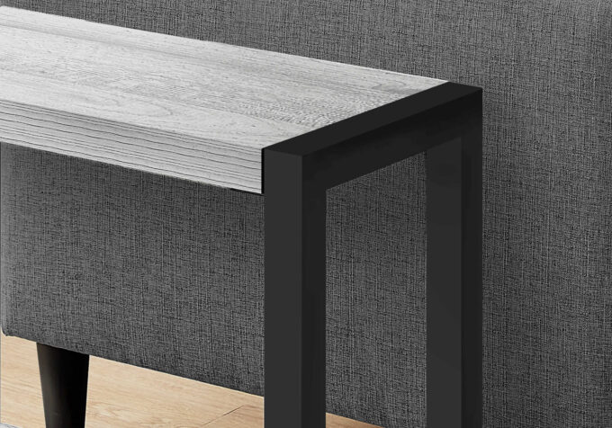 ACCENT TABLE - 22"H / GREY / BLACK METAL - Image 4