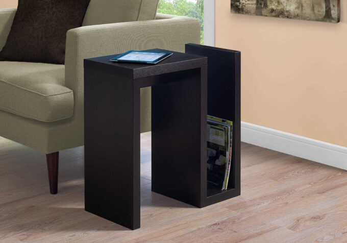 ACCENT TABLE - 24"H / ESPRESSO