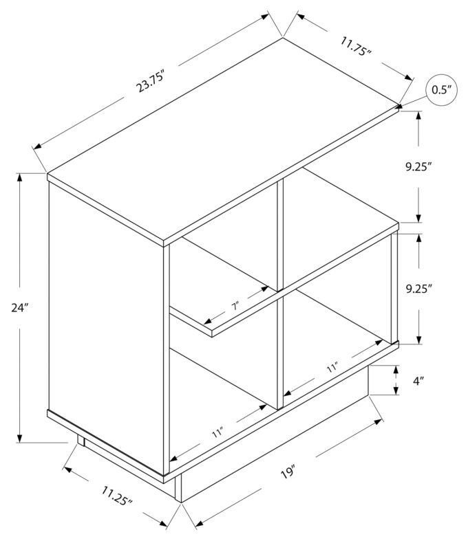 ACCENT TABLE - 24"H / ESPRESSO - Image 5