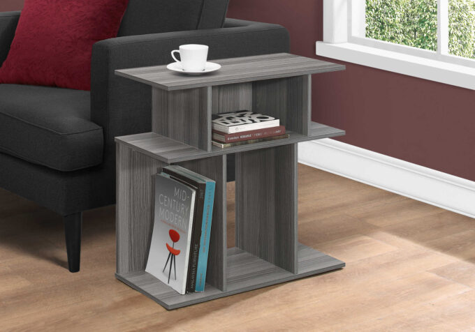 ACCENT TABLE - 24"H / GREY