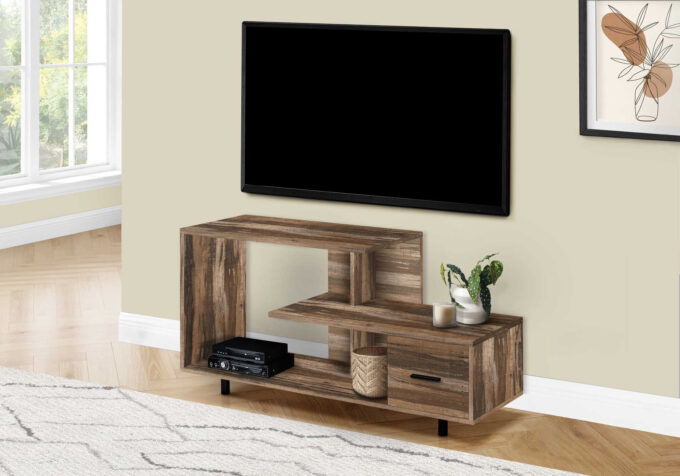 TV STAND - 48"L / BROWN RECLAIMED / 1 DRAWER