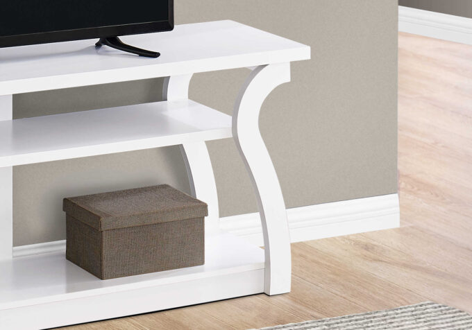 TV STAND - 60"L / WHITE - Image 2