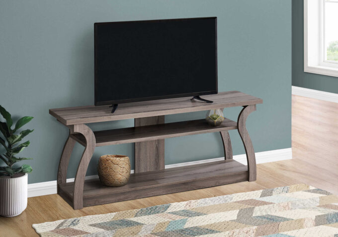 TV STAND - 60"L / DARK TAUPE