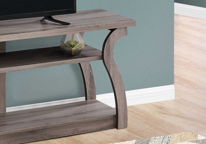 TV STAND - 60"L / DARK TAUPE - Image 2