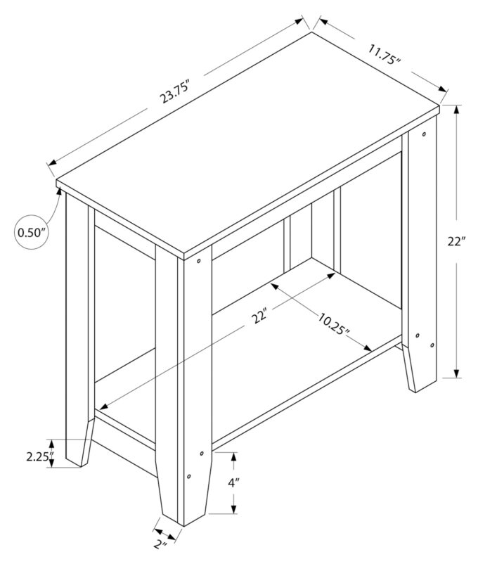 ACCENT TABLE - CHERRY - Image 5