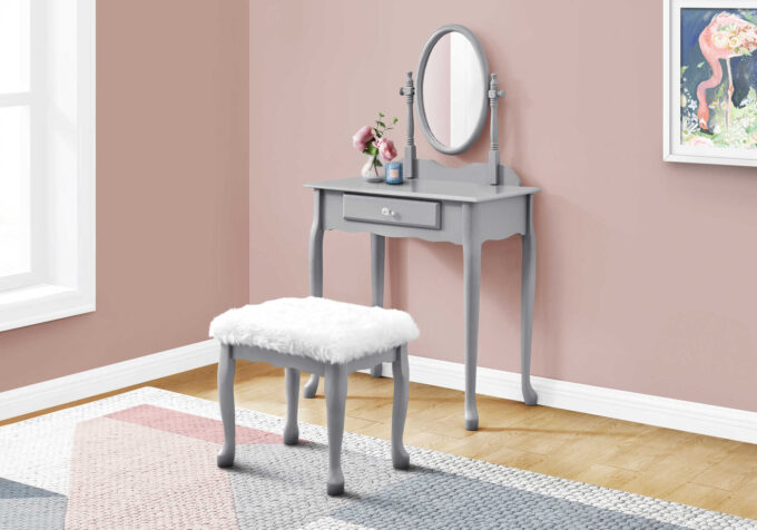 VANITY SET - 2PCS SET / GREY