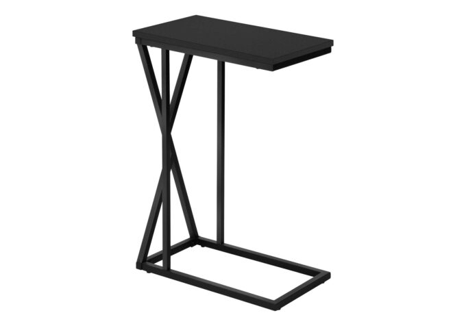 ACCENT TABLE - 25"H / BLACK / BLACK METAL - Image 2