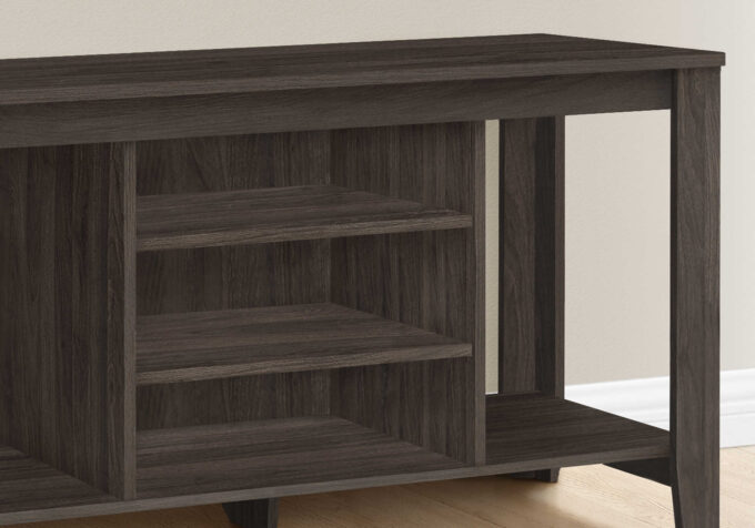 TV STAND - 48"L / BROWN OAK - Image 3