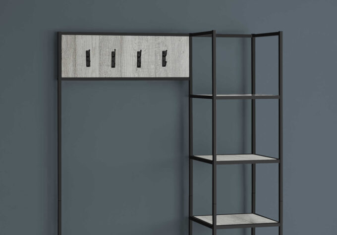 BENCH - 72"H / GREY / BLACK METAL HALL ENTRY - Image 3