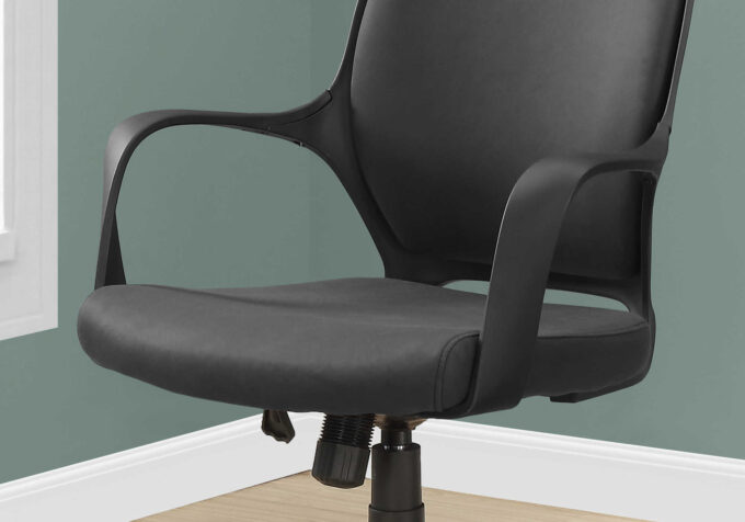 OFFICE CHAIR - BLACK MICROFIBER / HIGH BACK EXECUTIVE - Image 3