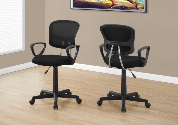 OFFICE CHAIR - BLACK MESH JUVENILE / MULTI-POSITION