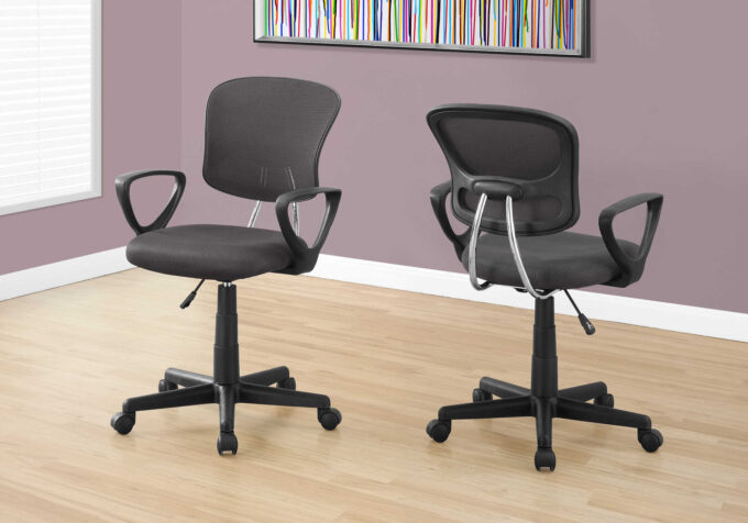 OFFICE CHAIR - GREY MESH JUVENILE / MULTI POSITION