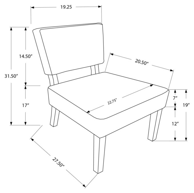 ACCENT CHAIR - TAUPE FABRIC / NATURAL WOOD LEGS - Image 4