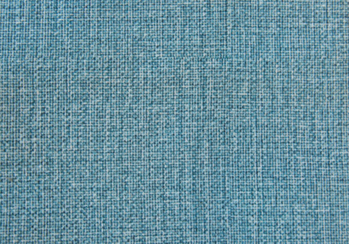 OTTOMAN - LIGHT BLUE LINEN-LOOK FABRIC - Image 3