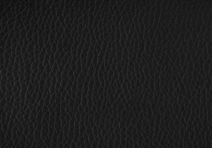 OTTOMAN - BLACK LEATHER-LOOK FABRIC - Image 3