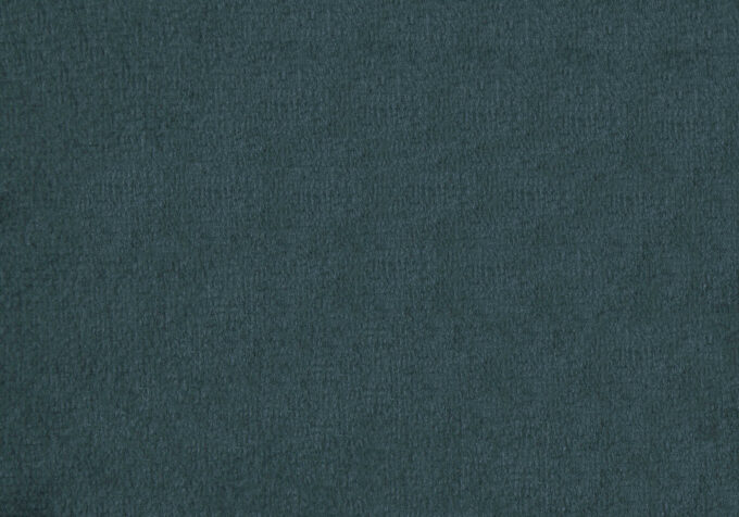 OTTOMAN - TURQUOISE VELVET / NATURAL WOOD LEGS - Image 3