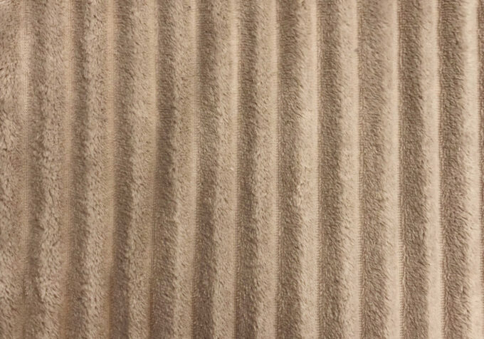 THROW - 60" X 50" / BEIGE ULTRA SOFT RIBBED STYLE - Image 3