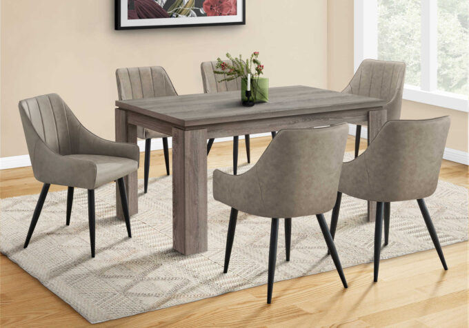 DINING TABLE - 36"X 60" / DARK TAUPE