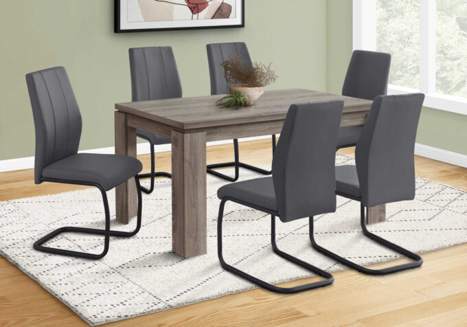 DINING TABLE - 36"X 60" / DARK TAUPE - Image 3