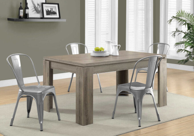 DINING TABLE - 36"X 60" / DARK TAUPE - Image 4