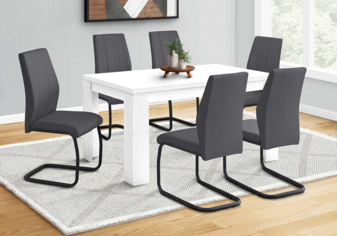 DINING TABLE - 36"X 60" / WHITE - Image 3