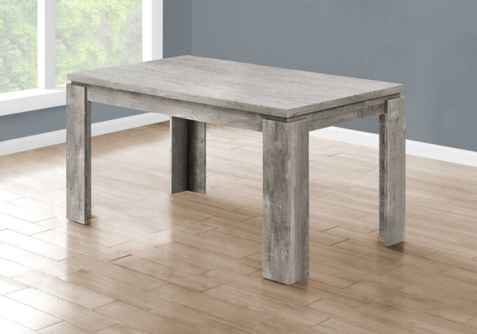 DINING TABLE - 36"X 60" / GREY RECLAIMED WOOD-LOOK - Image 5