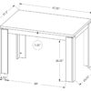 DINING TABLE - 32"X 48" / DARK TAUPE - Image 8