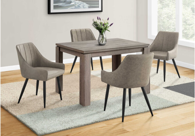 DINING TABLE - 32"X 48" / DARK TAUPE - Image 4