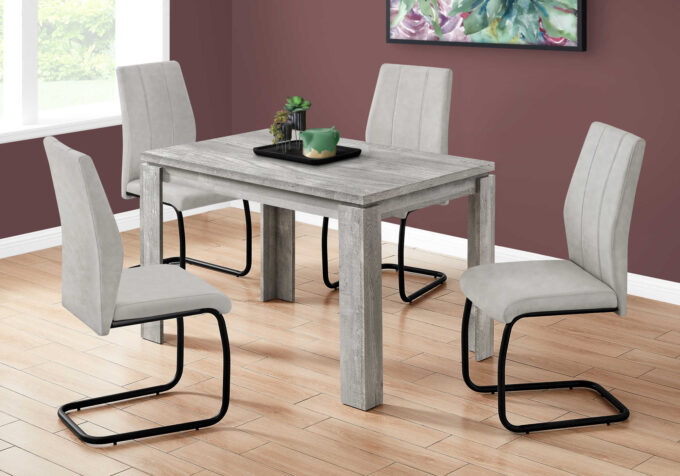 DINING TABLE - 32"X 48" / GREY RECLAIMED WOOD-LOOK - Image 2