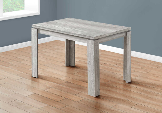 DINING TABLE - 32"X 48" / GREY RECLAIMED WOOD-LOOK - Image 5