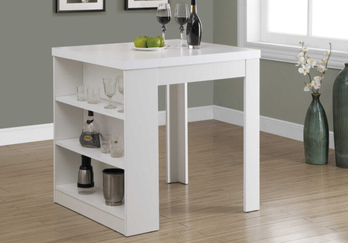 DINING TABLE - 32"X 36" / WHITE COUNTER HEIGHT