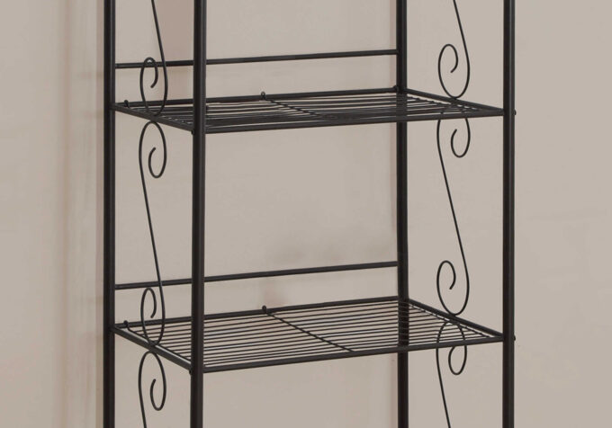 BOOKCASE - 70"H / COPPER METAL ETAGERE - Image 4