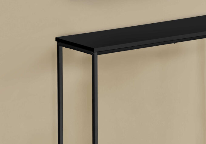 ACCENT TABLE - 32"L / BLACK / BLACK METAL HALL CONSOLE - Image 4