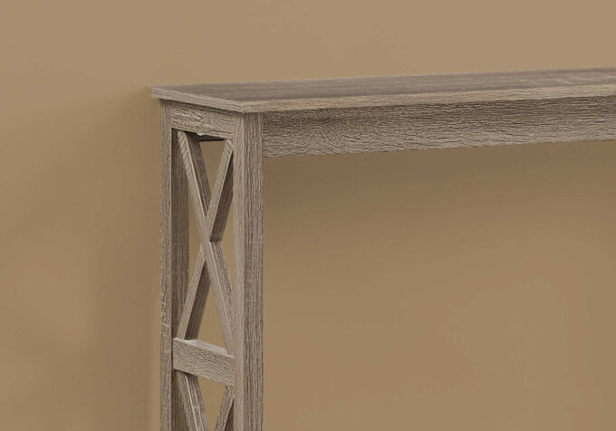 ACCENT TABLE - 48"L / DARK TAUPE HALL CONSOLE - Image 4