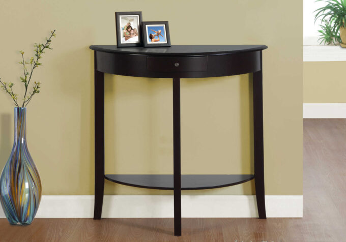 ACCENT TABLE - 31"L / DARK CHERRY HALL CONSOLE