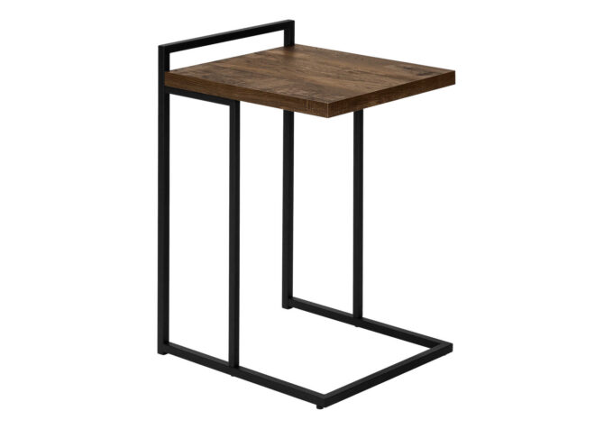 ACCENT TABLE - 25"H / BROWN RECLAIMED WOOD / BLACK METAL - Image 2