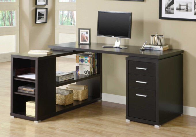 COMPUTER DESK - ESPRESSO LEFT OR RIGHT FACING CORNER - Image 2