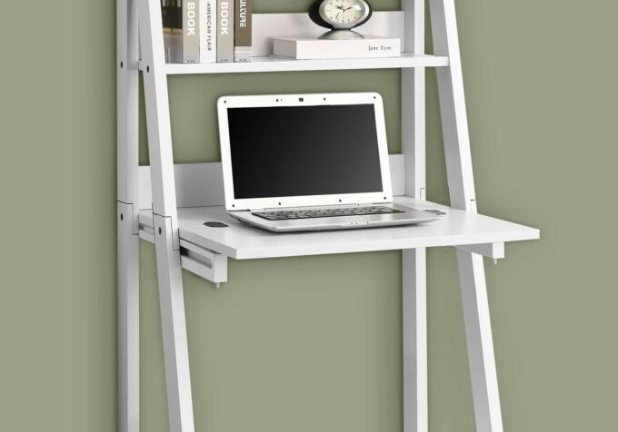 COMPUTER DESK - 61"H / WHITE LADDER STYLE - Image 3