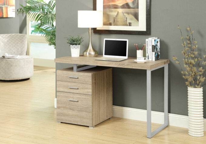 COMPUTER DESK - 48"L / NATURAL LEFT OR RIGHT FACING