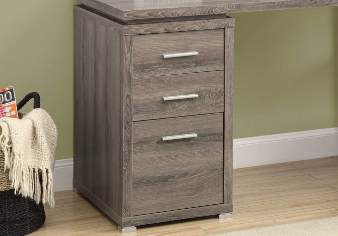 COMPUTER DESK - DARK TAUPE LEFT OR RIGHT FACING CORNER - Image 2