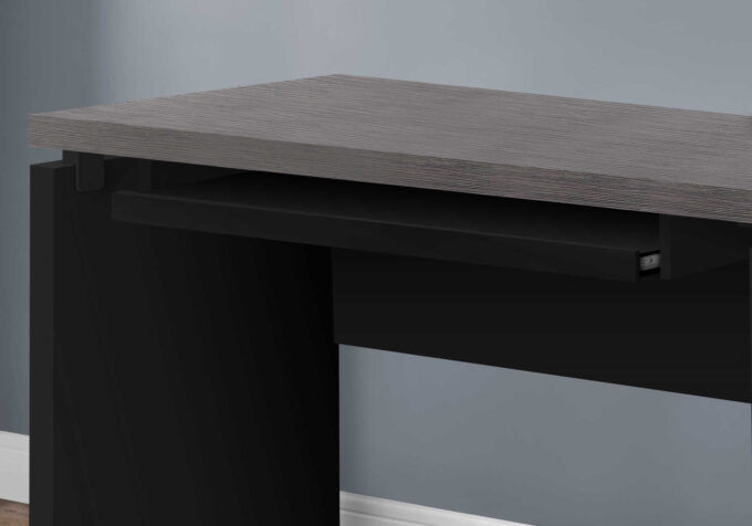 COMPUTER DESK - 48"L / BLACK / GREY TOP - Image 2