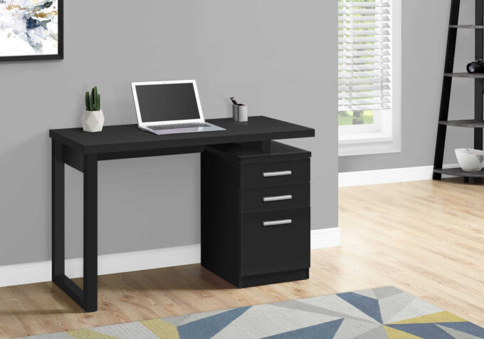 COMPUTER DESK - 48"L / BLACK LEFT OR RIGHT FACING