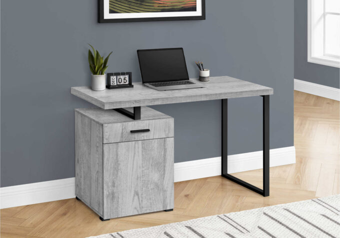 COMPUTER DESK - 48"L / GREY LEFT OR RIGHT FACING