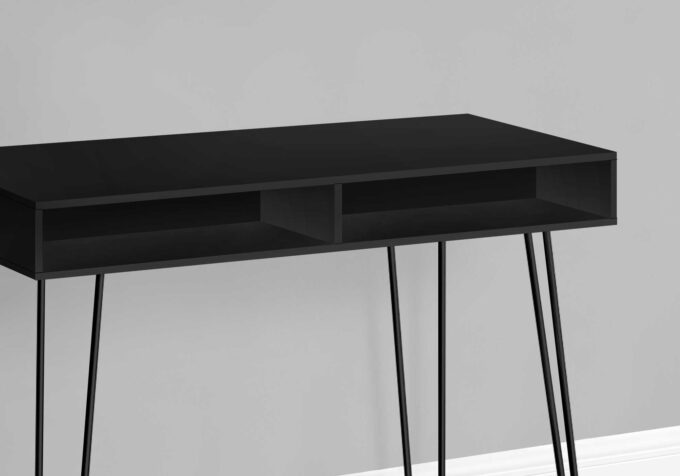 COMPUTER DESK - 40"L / BLACK / BLACK METAL - Image 2