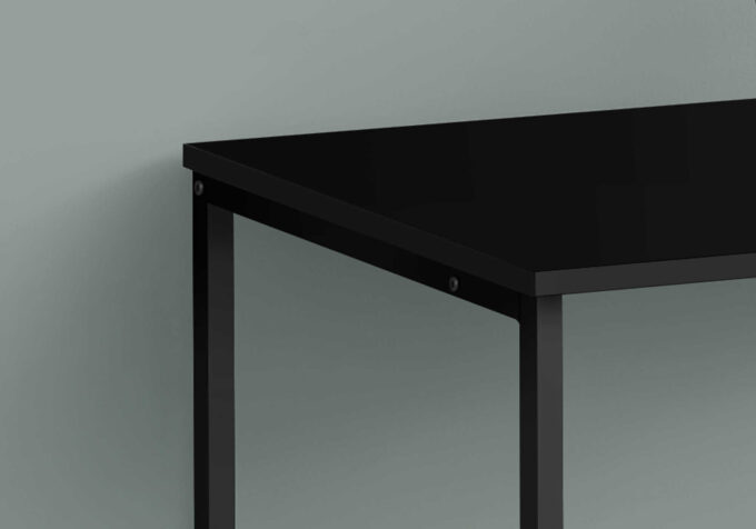 COMPUTER DESK - 40"L / BLACK / BLACK METAL - Image 2