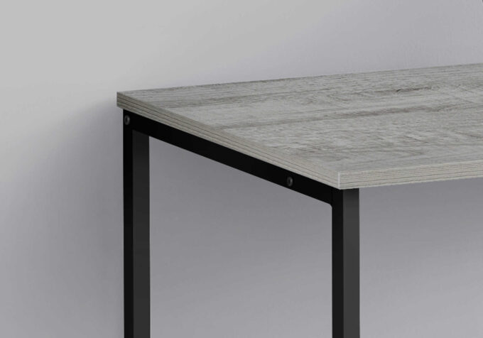 COMPUTER DESK - 40"L / GREY / BLACK METAL - Image 2