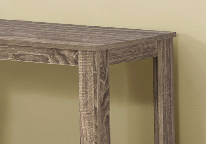 ACCENT TABLE - 44"L / DARK TAUPE HALL CONSOLE - Image 4